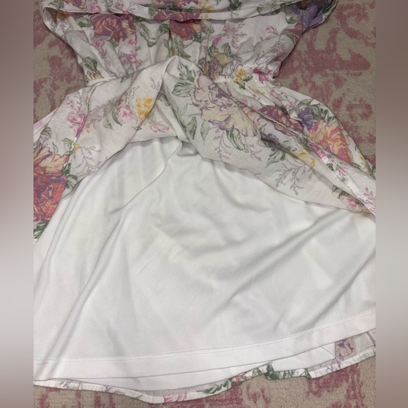 Divided H&M Floral Open Back Long Sleeve Mini Cotton Dress Women’s S - Picture 8 of 14